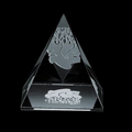 Optical Crystal Pyramid Award (3")